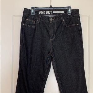 Dkny black soho boot jeans size 14r